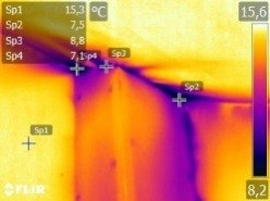 Thermographie Leckage